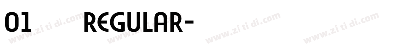 01综艺简 Regular字体转换